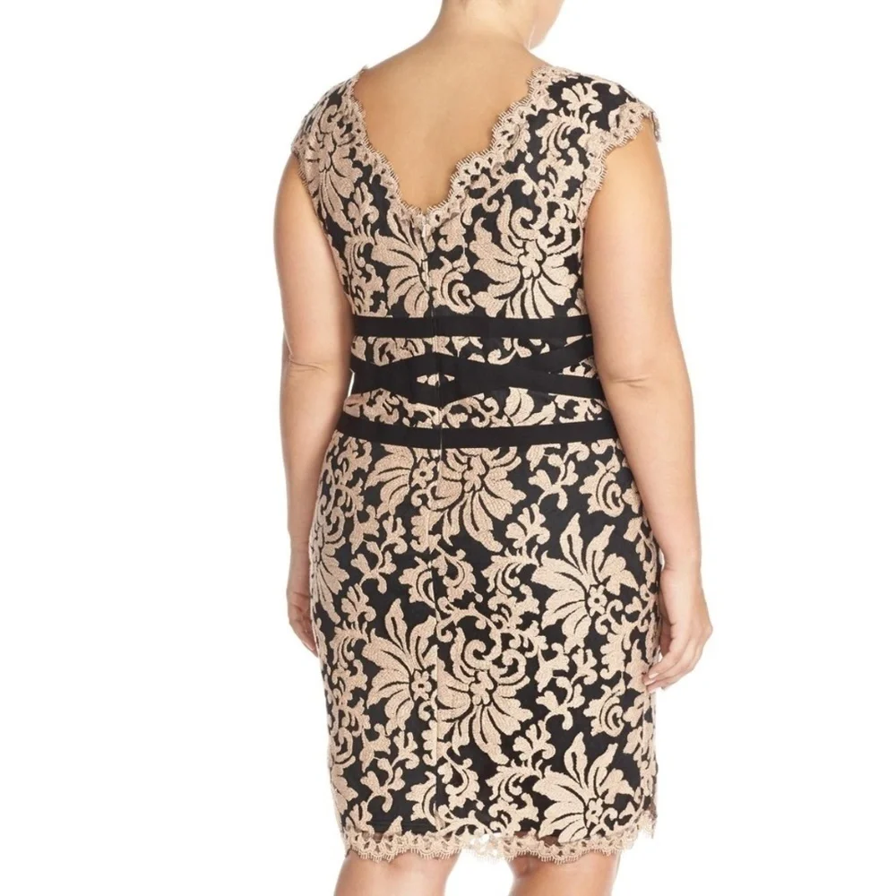 Tadashi Shoji Embroidered Lace Dress size 18 NWT